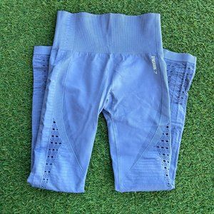 Purple Gymshark Energy Seamless Leggings - Steel Blue